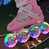 Rollschuhe Kinder verstellbar, mit Leuchtenden Rädern Produktbild-Vorschau 2