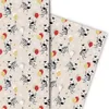 Zarte Kinder Geschenkpapier, beige mit Zebras und Ballons - Produktbild-Vorschau 2