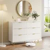 CDGlobal Kommode mit Schubladen, Sideboard Wohnzimmer mit 6 Produktbild-Vorschau 3