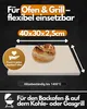 Brotbackstein 40 x 30 x 2,5 cm Schamotte Produktbild-Vorschau 3
