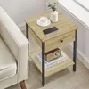 Beistelltisch mit Schublade TAYLOR ARTISAN 40x40 cm Produktbild-Vorschau 3