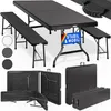 Casaria Set Mobili da Birreria 180 cm Pieghevole 2x Panca Anteprima dell’immagine prodotto 1