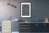 MuchoWow® Gerahmtes Poster Blau - Deutschland - Karte - Produktbild-Vorschau 5