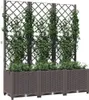 vidaXL Sadzarka z kratką brązowa 120x40x136 cm PP Podgląd zdjęcia produktu 3
