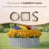Floranica dřevěný obrubník záhonu 40 x 100 cm stříbrný Náhled obrázku produktu 4