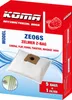 Koma ZE06S - Sada 5 ks sáčků do vysavače Zelmer Z-BAG Produktbild-Vorschau 3