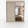 Schwebetürenschrank Kleiderschrank Schrank 183 cm Sonoma Produktbild-Vorschau 4