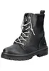 A black lace-up boot against a white background. Voir les images du produit