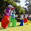 Hüpfsäcke für Kinder, 4 Stück Sackhüpfen Outdoor Spielset Produktbild-Vorschau 2