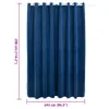 Verdunkelungsvorhang mit Metallösen Smat Dunkelblau 290x245 Produktbild-Vorschau 6