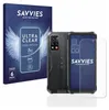A product shot of a phone case and screen protectors with packaging. Produktbild-Vorschau