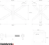 HOLZBRINK Pied de table Spider (mikado) | Pieds de table Voir les images du produit 3