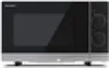 A front view of a microwave oven. Voir les images du produit