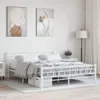 Struttura letto in metallo bianco 160×200 cm Anteprima dell’immagine prodotto 2