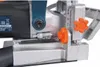 A close-up view of a power tool, likely a biscuit jointer, showing its adjustment mechanisms and some labeling. Náhľad obrázku produktu