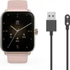 A smartwatch and its charging cable are displayed against a white background. Náhled obrázku produktu