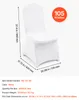 VEVOR Stuhlhussen aus Polyester-Elasthan 105 Stk. Weiß, Produktbild-Vorschau 7