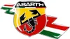 Abarth 3D Aufkleber Offizielle Schild Italien Blitz, Größe Produktbild-Vorschau 1