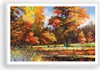 Gerahmtes Poster - Weißer Rahmen - Park Herbst Wasser - Produktbild-Vorschau 1