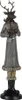 Clayre & Eef Figur Hirsch 9x8x36 cm Grau Kunststoff Produktbild-Vorschau 1