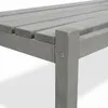 2 Blumenkästen mit Gartenbank in Grau aus Holz Garten Bank Produktbild-Vorschau 13