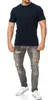 Mivaro Herren T-Shirt Basic mit Rundhals – 100% Baumwoll Produktbild-Vorschau 1