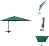 vidaXL Ampelschirm mit Mast und LED Grün 300 cm -  Produktbild-Vorschau 1