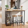 A bar table with two stools in a kitchen setting. Podgląd zdjęcia produktu