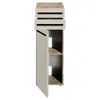 Unterschrank - B 34 cm - 1 Tür - 2 Schubladen - Sandfarben Produktbild-Vorschau 3