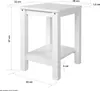 Homestyle4u 2271, Holzhocker Hocker Holz Natur 2 Stück Produktbild-Vorschau 7