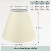 Wogati® Premium Lampenschirm E14/E27 Baumwolle | Creme / Produktbild-Vorschau 4