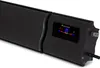 A close-up, angled view of a black electric patio heater with a digital display and controls. Produktbild-Vorschau