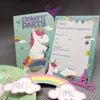 Oblique Unique 6 Einladungskarten Kindergeburtstag Einhorn Produktbild-Vorschau 4