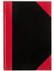 IDENA Kladde A4Mix kariert schwarz rot, 96 Blatt 70g/m² Produktbild-Vorschau 1