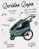Qeridoo Qupa Plus 2 - Kinderfahrradanhänger für 2 Kinder Produktbild-Vorschau