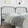 The Living Store Kopfteil Metall Schwarz 193 cm Produktbild-Vorschau 2