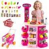 COSTWAY Kaufladen mit Einkaufswagen, Kinder Kaufmannsladen Produktbild-Vorschau 1