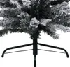 vidaXL Künstlicher Weihnachtsbaum Schlank mit Schnee Grün Produktbild-Vorschau 11