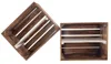 4x GEFLAMMTE HOLZKISTEN mit weißem Regalbrett / NEU / Produktbild-Vorschau 3