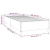 A diagram showing the dimensions of a bed frame. Produktbild-Vorschau
