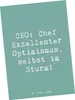 Mr. & Mrs. Panda Postkarte Spruch CEO Optimismus - Produktbild-Vorschau 1