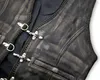 Vintage Lederweste Leder Kutte im Used Look Antik Produktbild-Vorschau 4