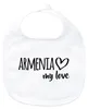 Huuraa Baby Lätzchen Armenia my love White Klettverschluss  Produktbild-Vorschau 1