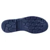 The image shows the sole of a blue safety shoe against a white background. Produktbild-Vorschau