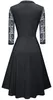Elegantes Cocktailkleid mit Spitzenärmeln für Damen Produktbild-Vorschau 3