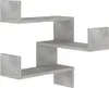 A set of zig-zag shaped wall shelves. Anteprima dell’immagine prodotto