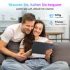 A couple is sitting on a couch, looking at a tablet. Produktbild-Vorschau