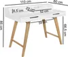 WOHNLING Schreibtisch 110 x 85 x 60 cm MDF-Holz Produktbild-Vorschau 7