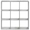 vidaXL Bibliothèque gris béton 102x32x102 cm Bois composite Voir les images du produit 4
