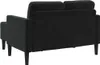 vidaXL 2-Sitzer-Sofa mit Chaiselongue L-förmig Schwarz 125 Produktbild-Vorschau 5